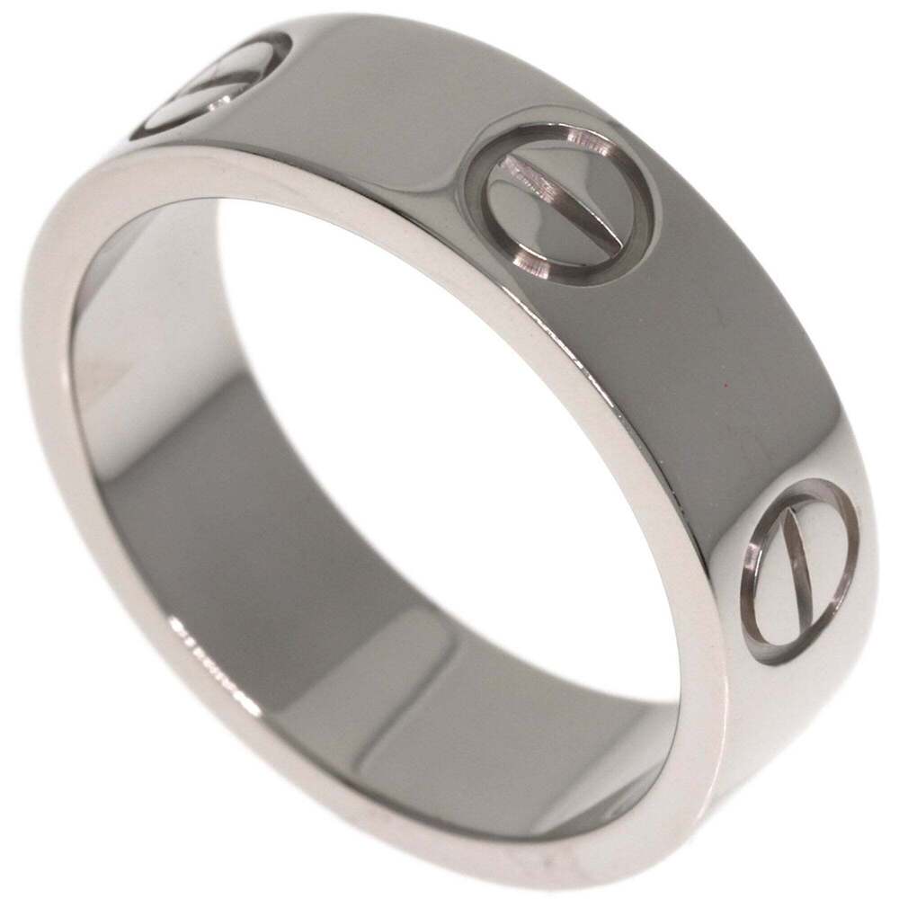 Cartier Love Ring #51, 18K White Gold, Women's Ring, CARTIER